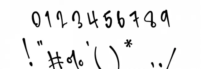 SimfonySign-Demo Font OTHER CHARS