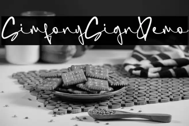 SimfonySign-Demo Font examples