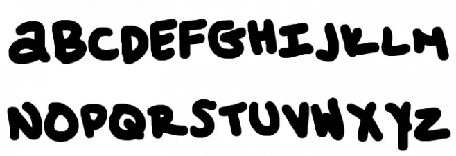 Simmone's Handwriting: Shards of Glass フォント 大文字