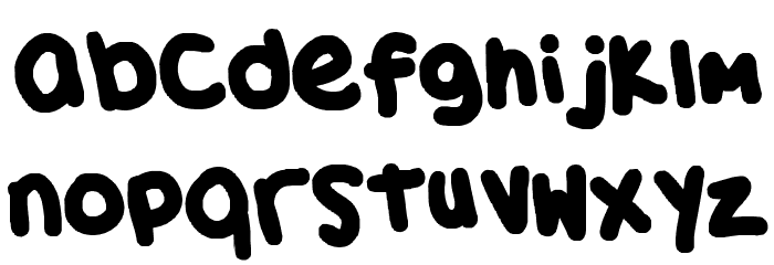 Simmone's Handwriting: Shards of Glass Font LOWERCASE