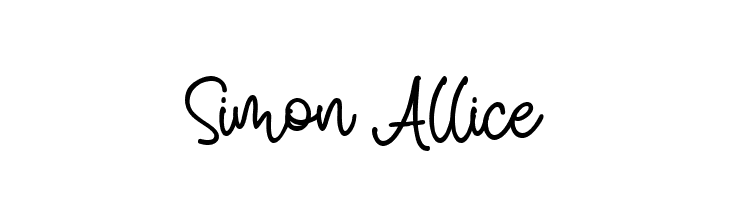 Simon Allice  नि: शुल्क फ़ॉन्ट्स डाउनलोड