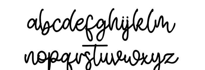 Simon Allice Font LOWERCASE