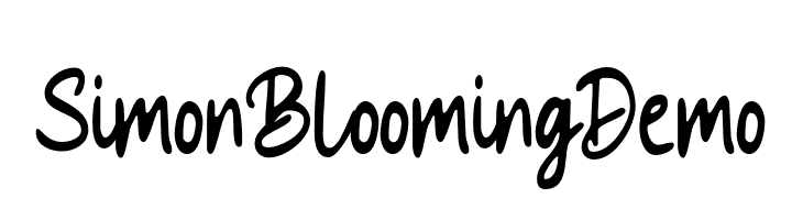 Simon Blooming Demo  免费字体下载