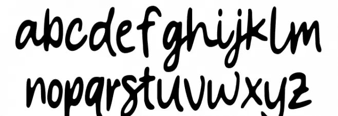 Simon Blooming Demo Schriftart Kleinbuchstaben