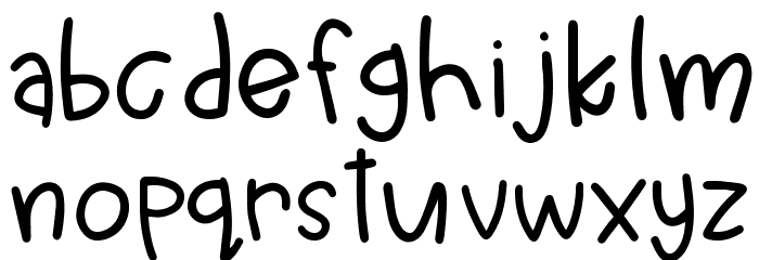 Simon Regular Font LOWERCASE