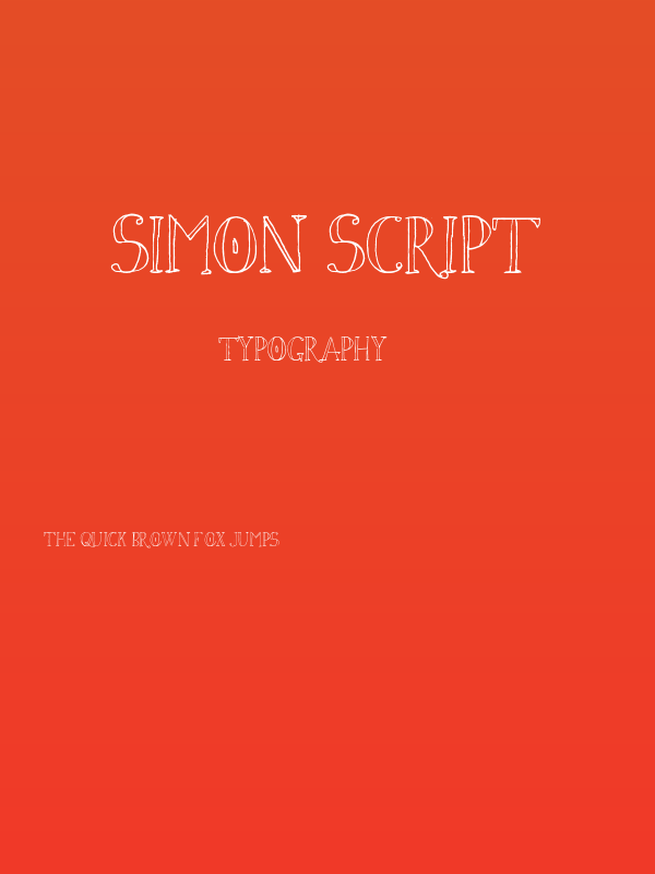 Simon Script Poster
