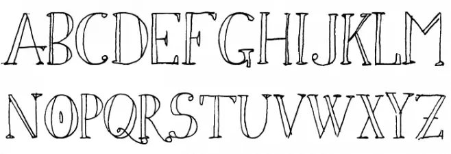 Simon Script Font LOWERCASE