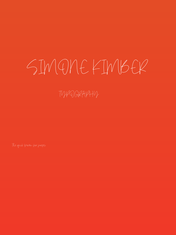 Simone Kimber Poster