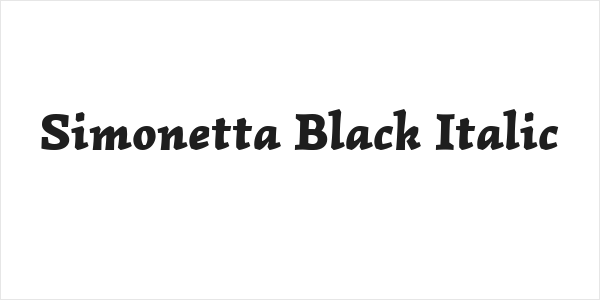 Simonetta Black Italic Logo