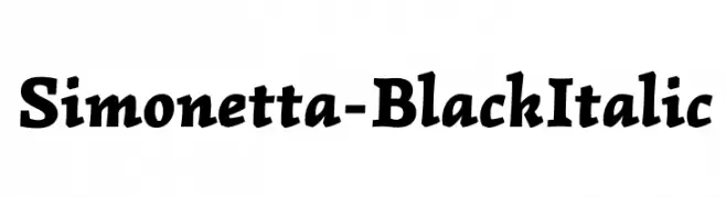 Simonetta-BlackItalic  Fuentes Gratis Descargar