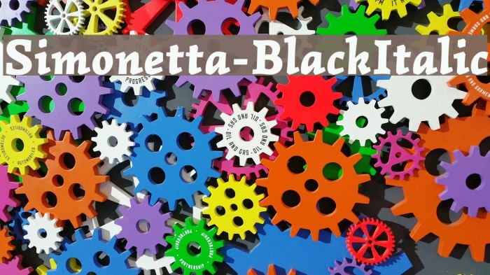 Simonetta-BlackItalic Font examples