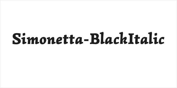 Simonetta-BlackItalic Logo