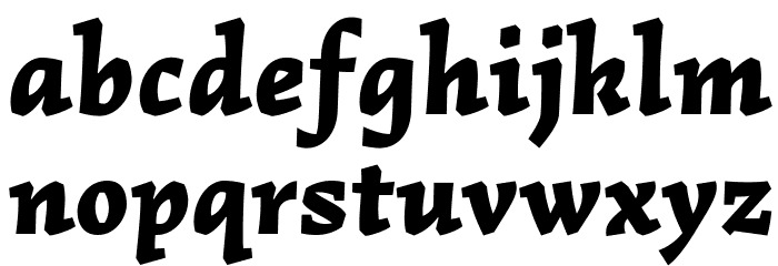 Simonetta-BlackItalic Font LOWERCASE