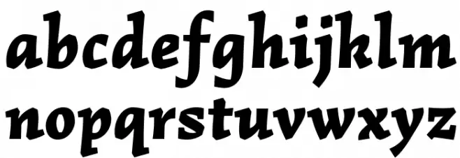 Simonetta-BlackItalic Caratteri MINUSCOLO