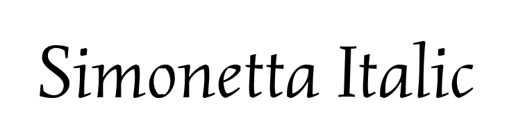 Simonetta Italic Font