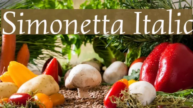 Simonetta Italic Example 3