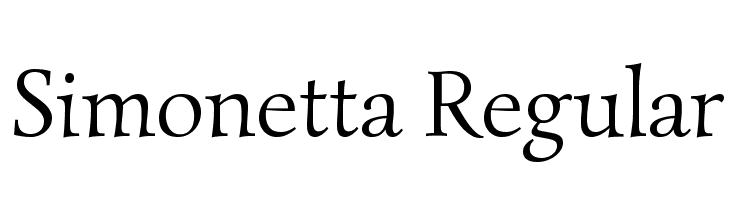 Simonetta Regular Font