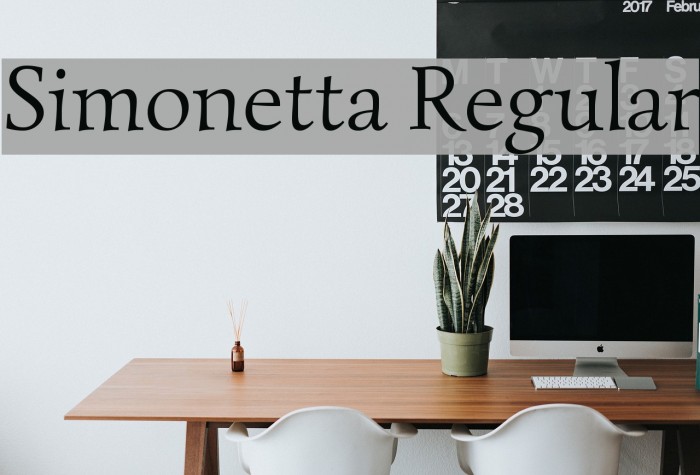 Simonetta Regular Font examples