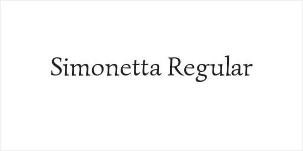 Simonetta Regular Logo