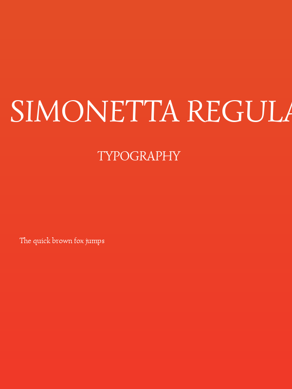 Simonetta Regular Poster