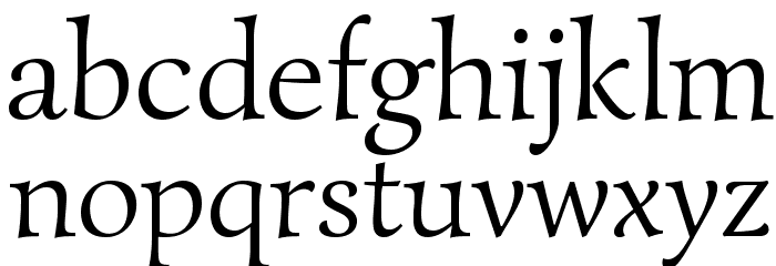 Simonetta Regular Font LOWERCASE