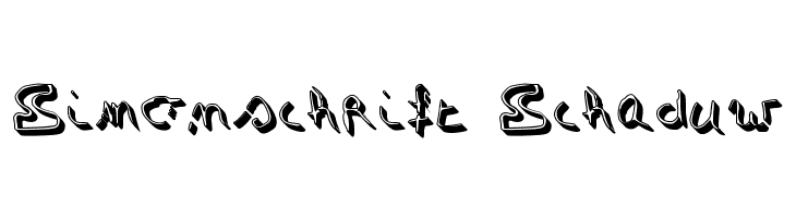 Simonschrift Schaduw  Frei Schriftart Herunterladen