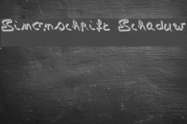 Simonschrift Schaduw Font examples