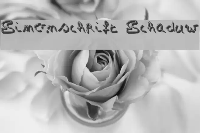 Simonschrift Schaduw Font examples