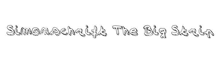 Simonschrift The Big Strip  नि: शुल्क फ़ॉन्ट्स डाउनलोड