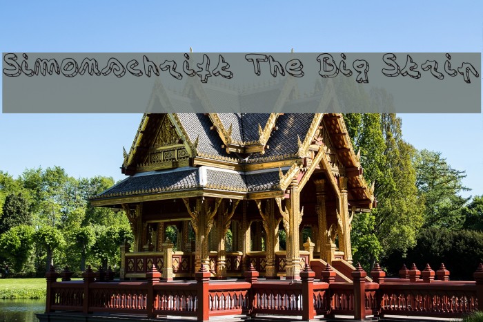 Simonschrift The Big Strip Example 1