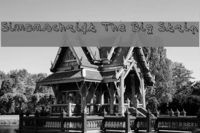 Simonschrift The Big Strip Font examples