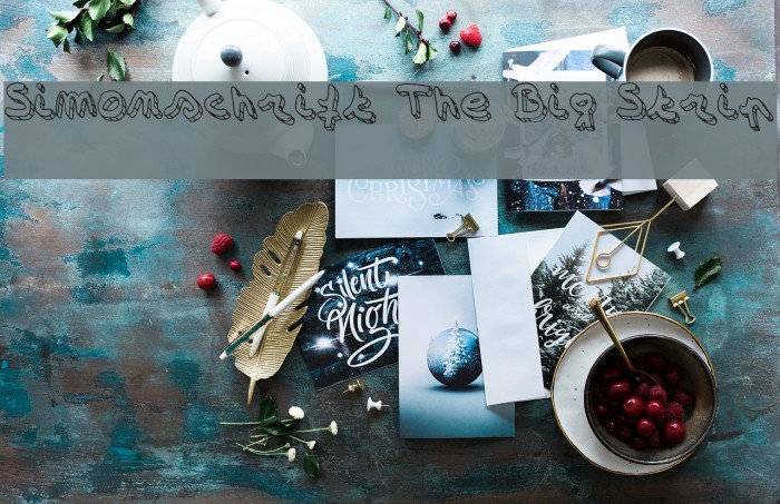 Simonschrift The Big Strip Example 2