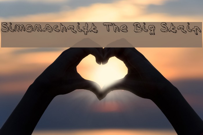 Simonschrift The Big Strip Example 3