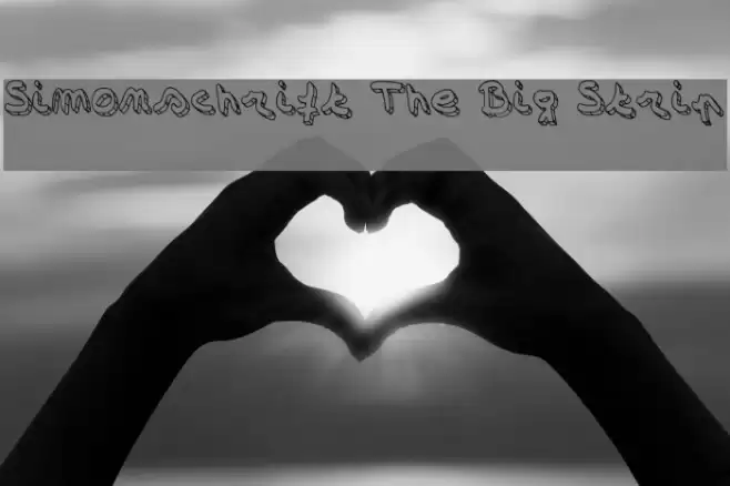 Simonschrift The Big Strip Font examples