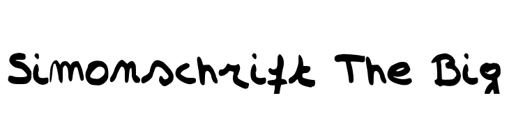 Simonschrift The Big  Frei Schriftart Herunterladen