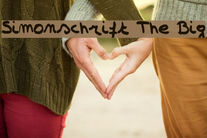 Simonschrift The Big Font examples