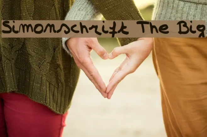 Simonschrift The Big Example 1