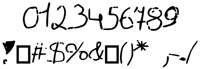 Simonschrift Font OTHER CHARS
