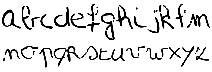 Simonschrift Font LOWERCASE