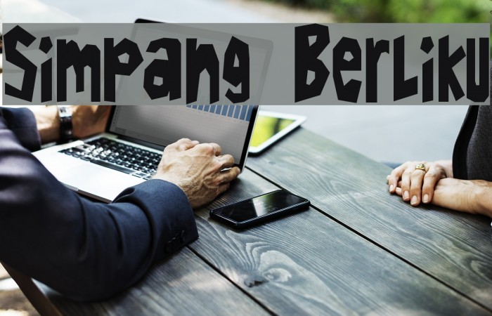Simpang Berliku Font examples