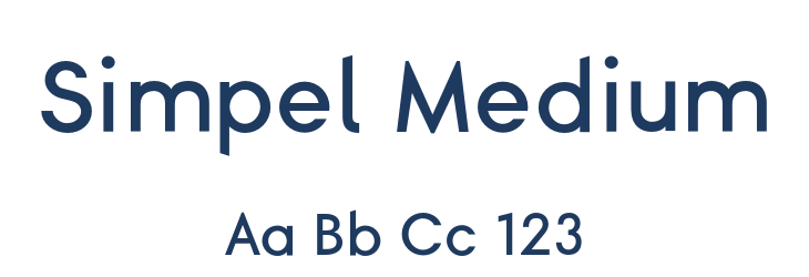 Simpel Medium Font Preview