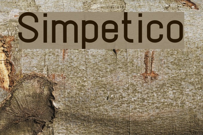 Simpetico Font examples