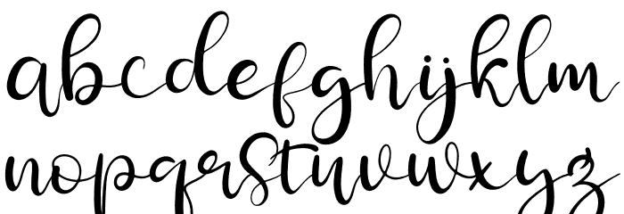 Simphonitta Font LOWERCASE