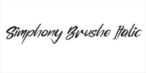 Simphony Brushe Italic Logo