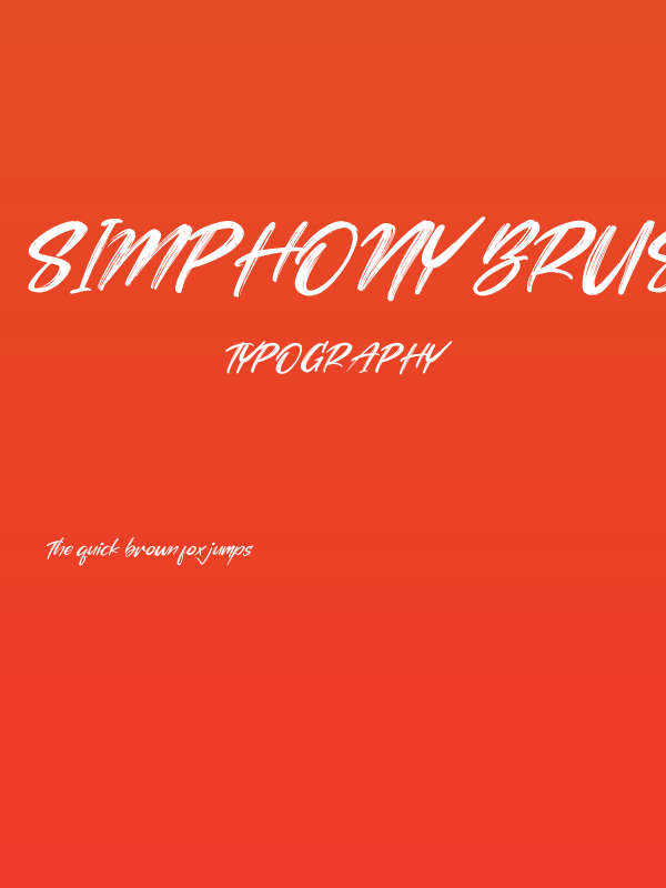 Simphony Brushe Italic Poster