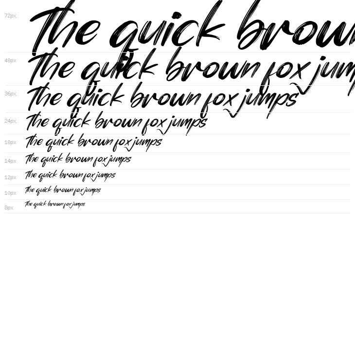 Simphony Brushe Italic Waterfall