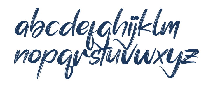 Simphony Brushe Lowercase