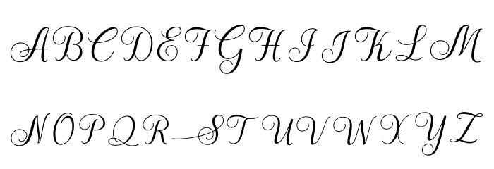 Simphony 字体 大写