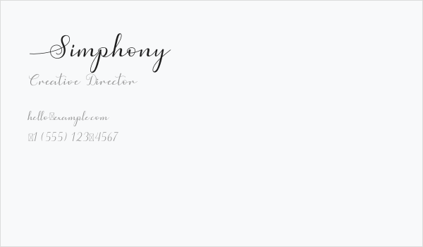 Simphony Business Card