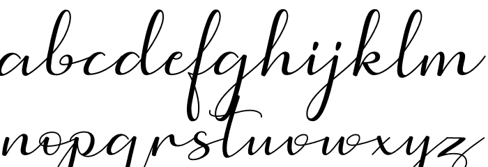 Simphony Font LOWERCASE